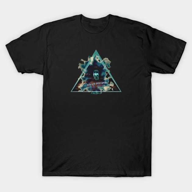 …And One Step Back - Halt (Version 1) T-Shirt by Atomic City Art